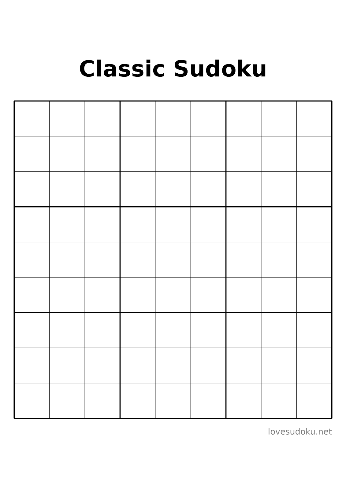 printable sudoku puzzles free